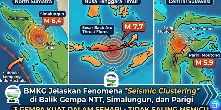 BMKG Jelaskan Fenomena Seismic Clustering di Balik Gempa NTT, Simalungun, dan Parigi